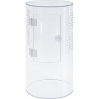 Terra Clear Cilinder acryl terrarium 15 x 15 x 30 cm met 360 graden zicht