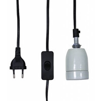 Keramische fitting Pro Socket 200W met kabel en schakelaar voor terrariumlampen