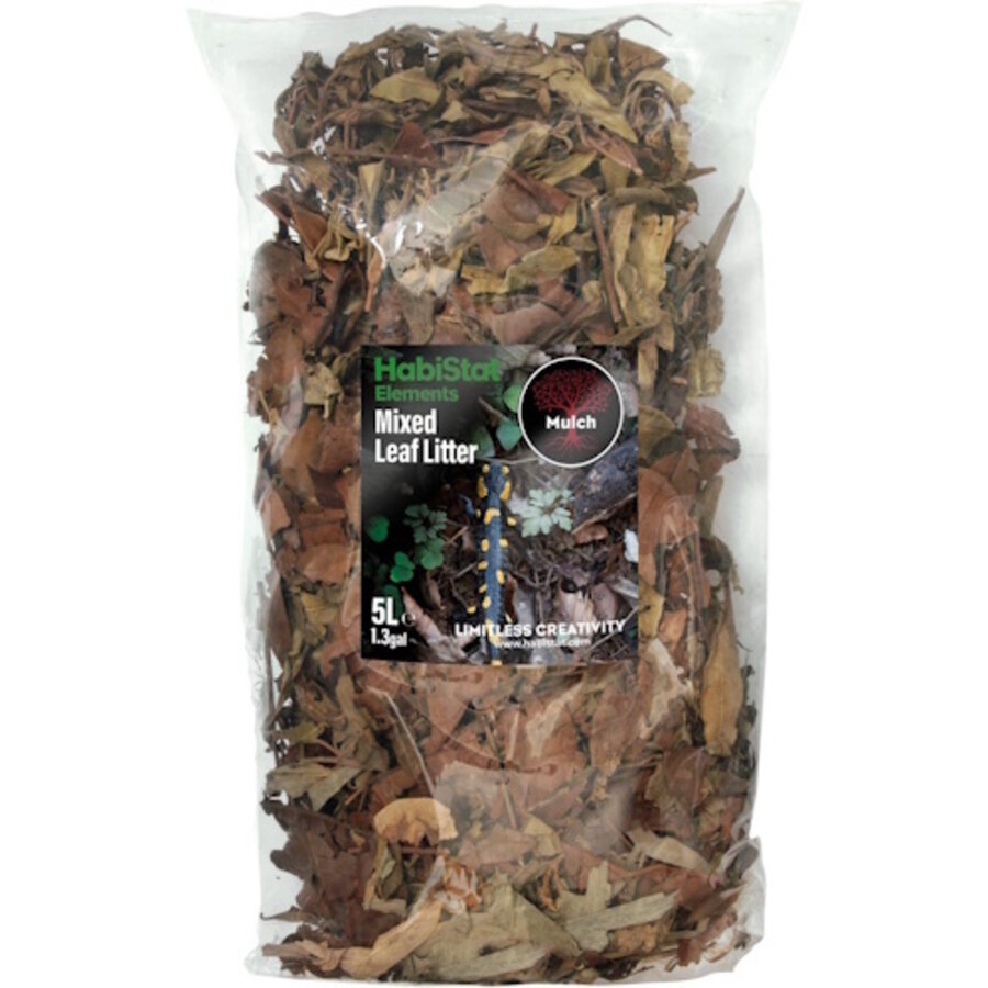 Bladstrooisel Mix 5 Liter | Natuurlijke bladerenmix voor bioactieve terraria