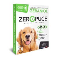 Vlooiendruppels hond geraniol L boven 10 KG