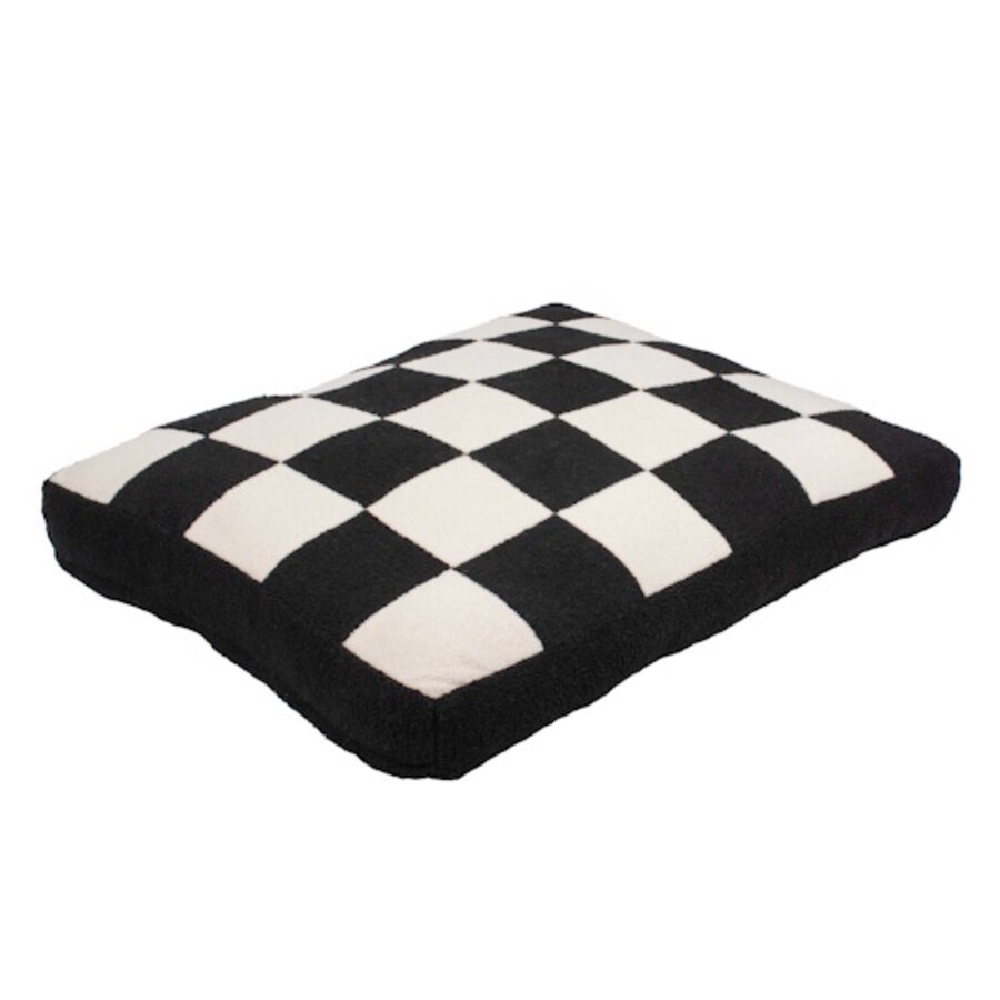 Hondenkussen Cozy Block Zwart/Wit