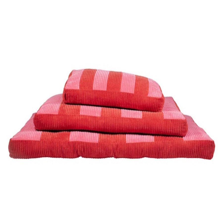 Hondenkussen Cozy Stripe Rood/Roze