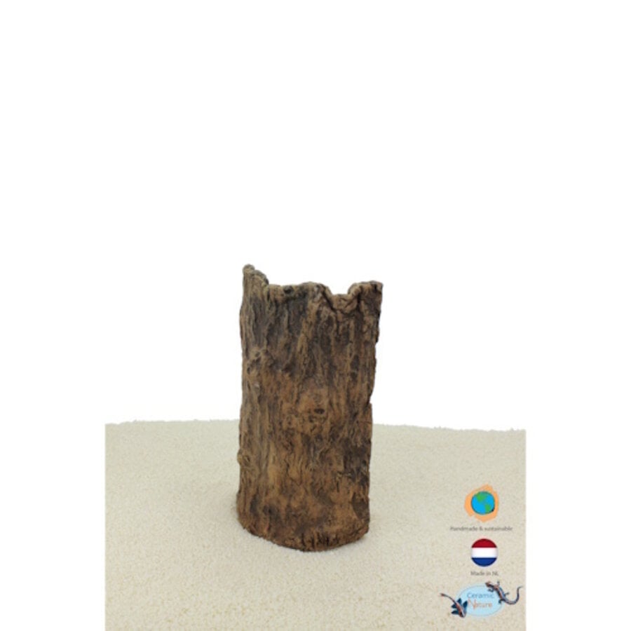 Terras hoog bruin S 10x5x19 cm en M 13x5x25 cm voor aquarium en terrarium