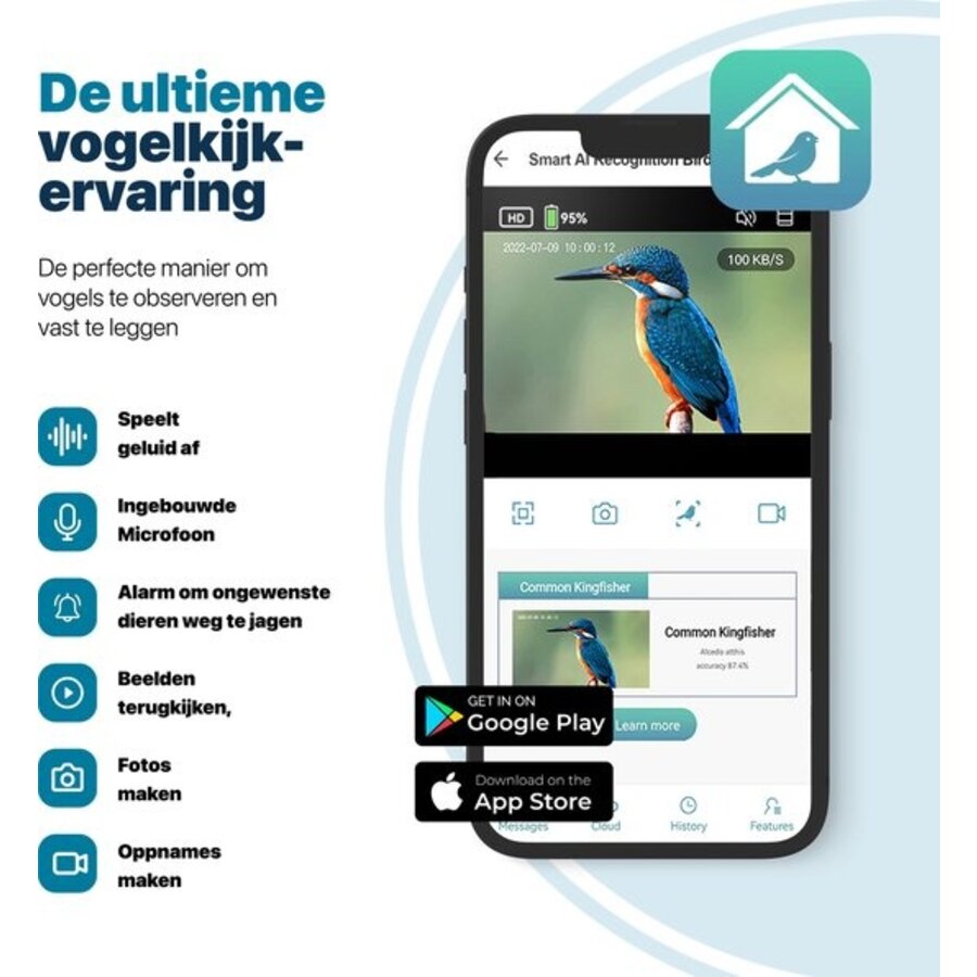 Voederhuis kunststof + Camera