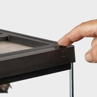 Pro Terrarium Zwart | Advanced Natural Terrarium 60×45×60 cm met 3-traps ventilatie