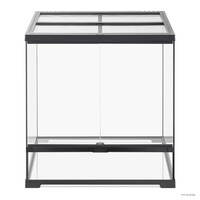 Pro Terrarium Zwart | Advanced Natural Terrarium 60×45×60 cm met 3-traps ventilatie