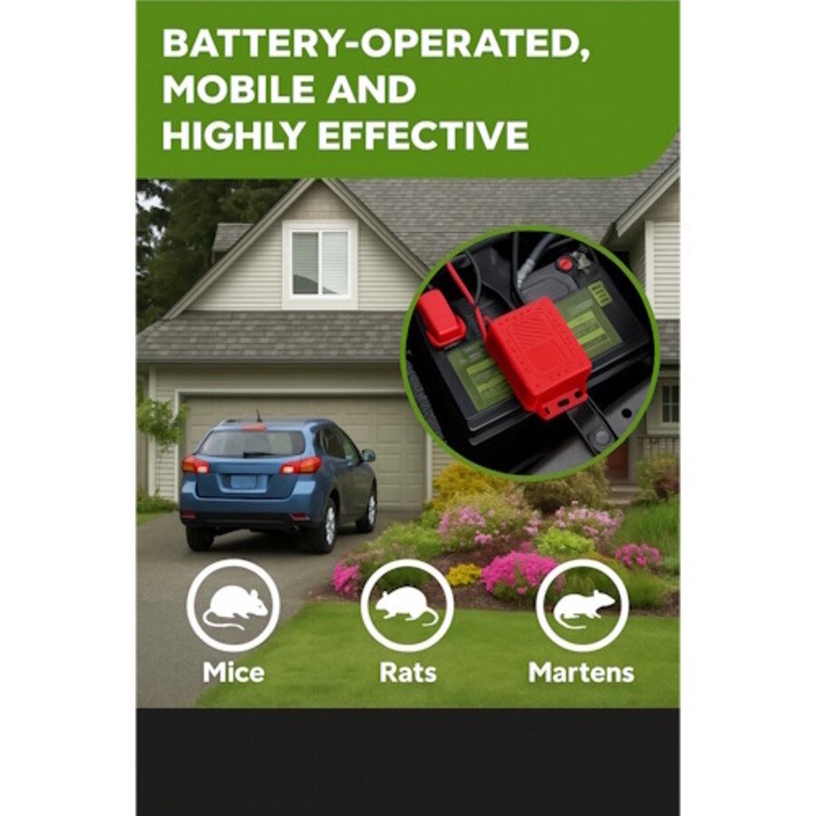 Mobiele verjager marters, muizen en ratten