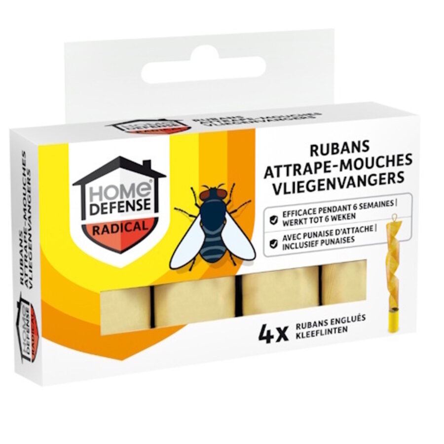 Vliegenvangers kleeflintens 4 stuks