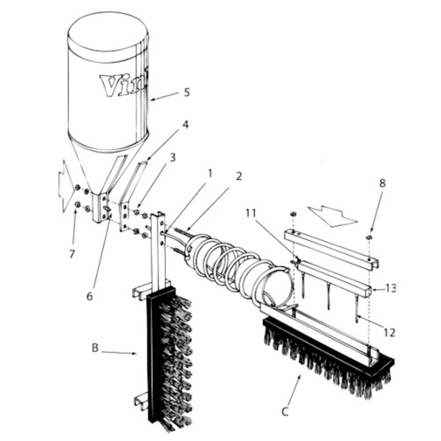koe-borstel met Huidverzorger