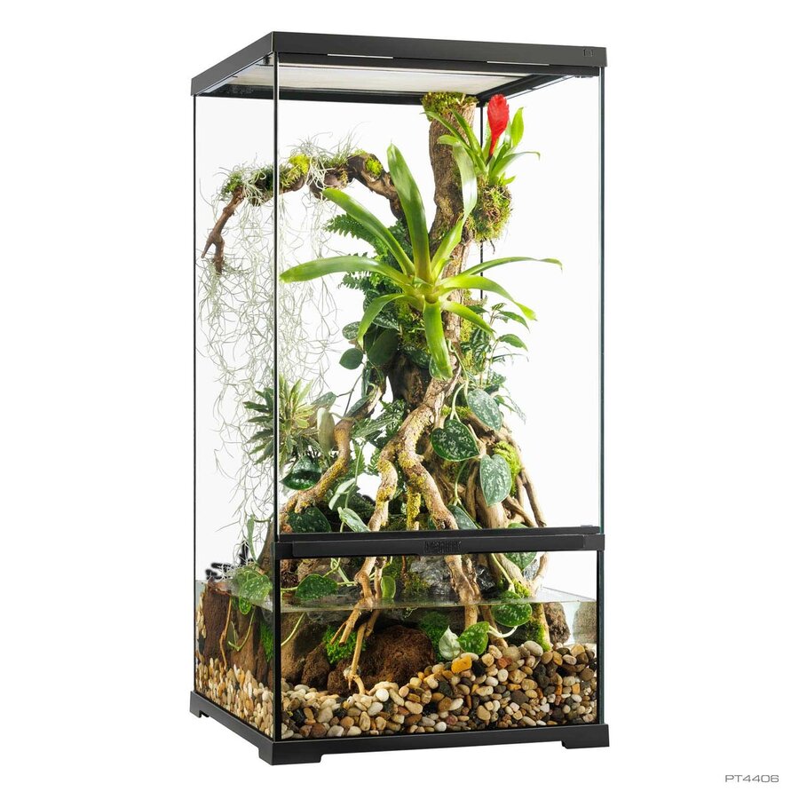 Glas paludarium 45 x 45 x 90CM met waterdichte bodem en drainage