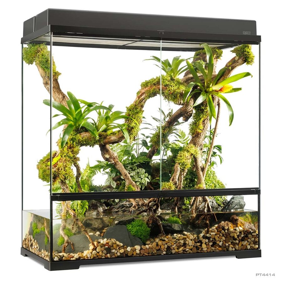 Pro Paludarium glazen paludarium met waterdeel 90x45x90cm