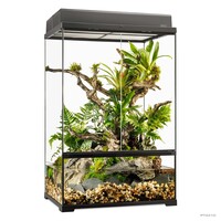 Paludarium terrarium glas 60x45x90cm met diepe bodem, drainage en 3 traps ventilatie