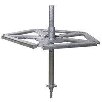 Grond ankerset voor paalborstel Maxi