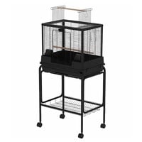 Vogelkooi Ceasar zwart met Standaard