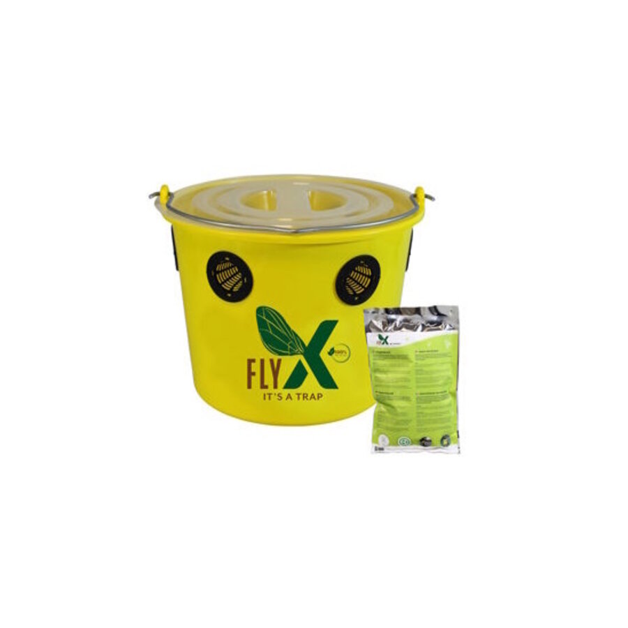 Vliegenemmer 12 liter | herbruikbare vliegenval emmer incl. lokstof