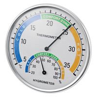 Analoge thermometer en hygrometer | binnenklimaatmeter voor stal, schuur en broedruimte