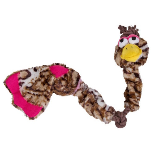 Flatino Konijn - Hondenspeelgoed - Bruin - 30 cm