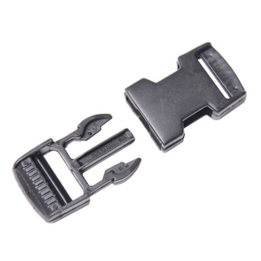 Kunststof gespsluiting 25 mm | vervangclip voor kalverdek en bodywarmer