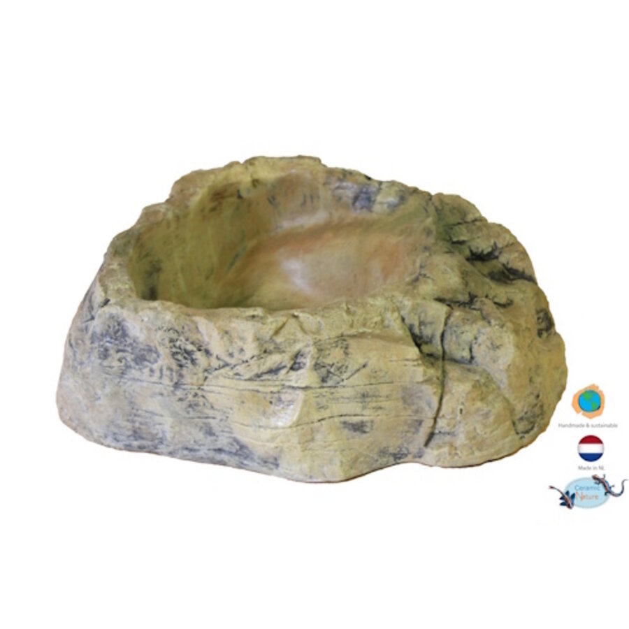 Terrarium drink | voederschaal XL 40x36x16 cm voor reptielen en amfibieën