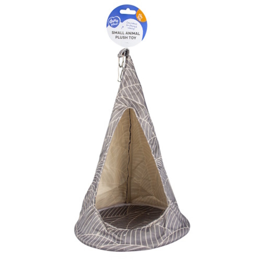 Elm Hangtipi Pluche M Grijs/Wit