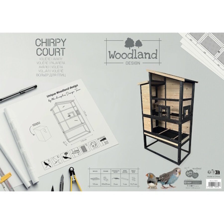 Woodland Design Volière Chirpy Court