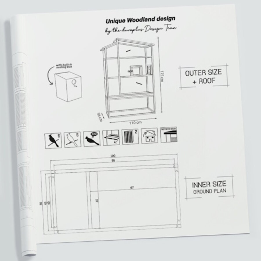 Woodland Design Volière Chirpy Court