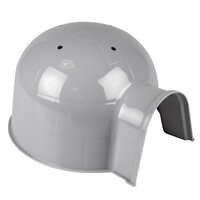 Iglo grijs schuil- en slaaphuis voor kleine knaagdieren | S 16 cm en L 25 cm