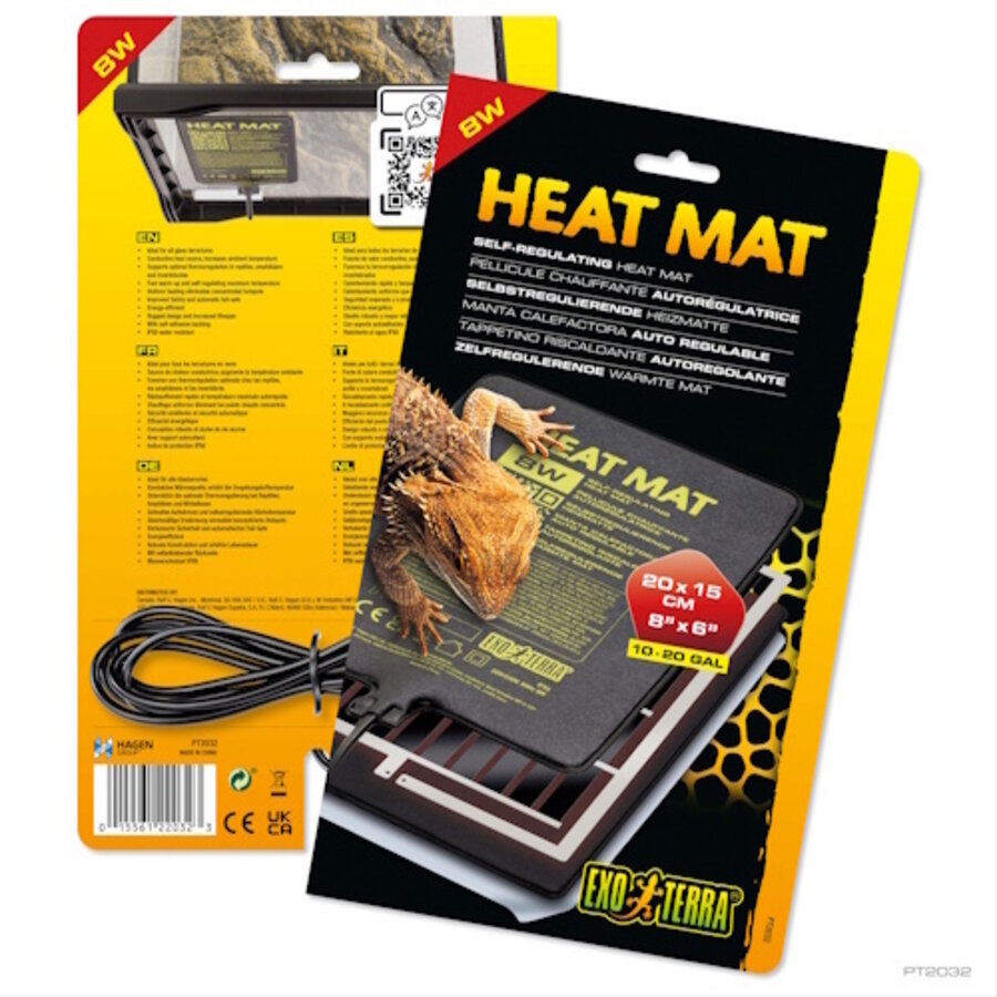 Zelfregulerende warmtemat voor glazen terrariums | 8W 16W 24W