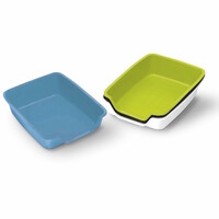 Hoektoilet voor knaagdieren met lage instap en anti-slip voetjes
