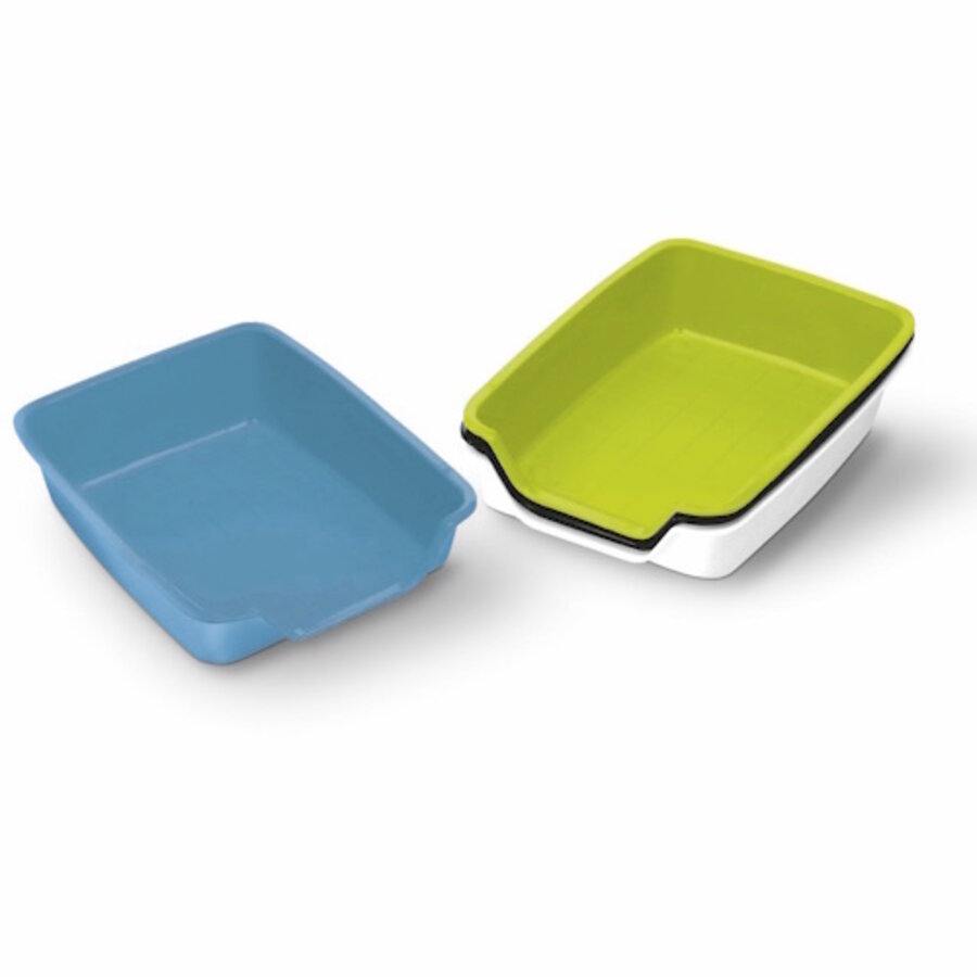 Hoektoilet voor knaagdieren met lage instap en anti-slip voetjes