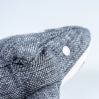 ECO Pluche Walvis 12x21x8cm grijs