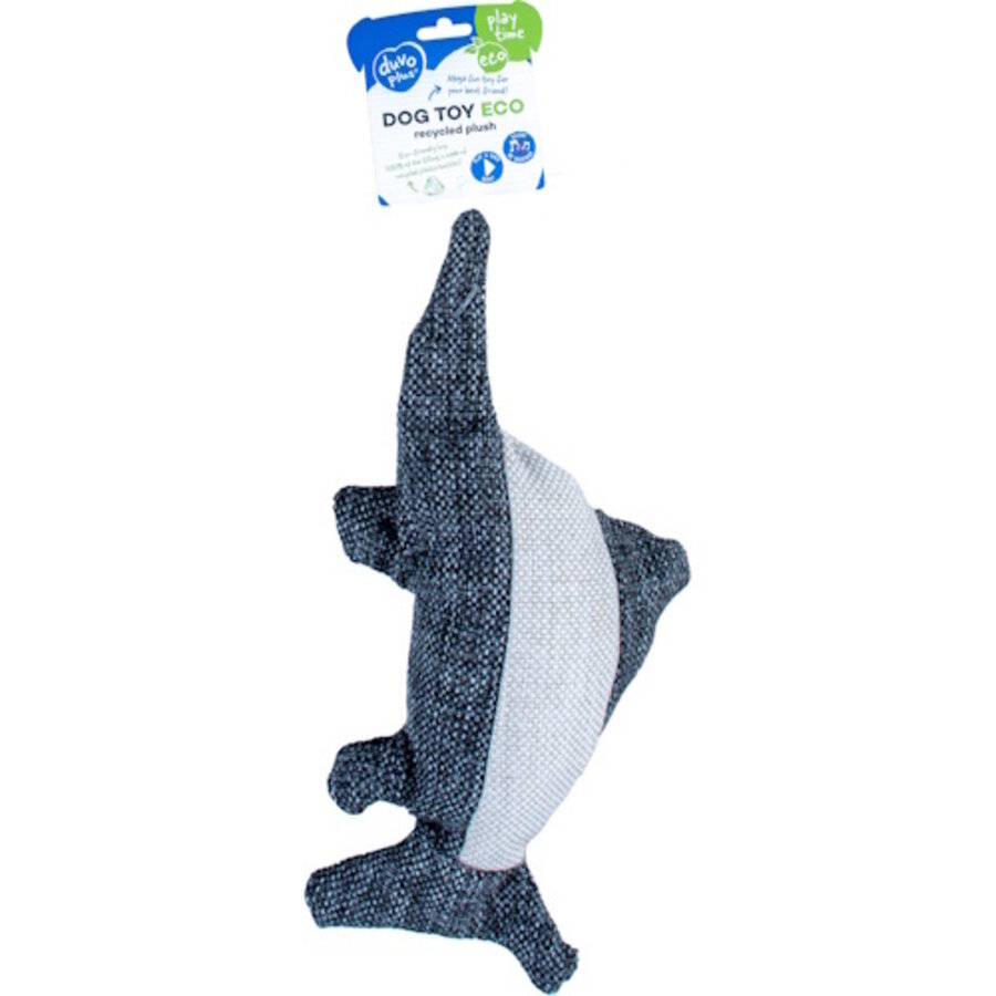 ECO Pluche Zwaardvis 18x9x4cm grijs