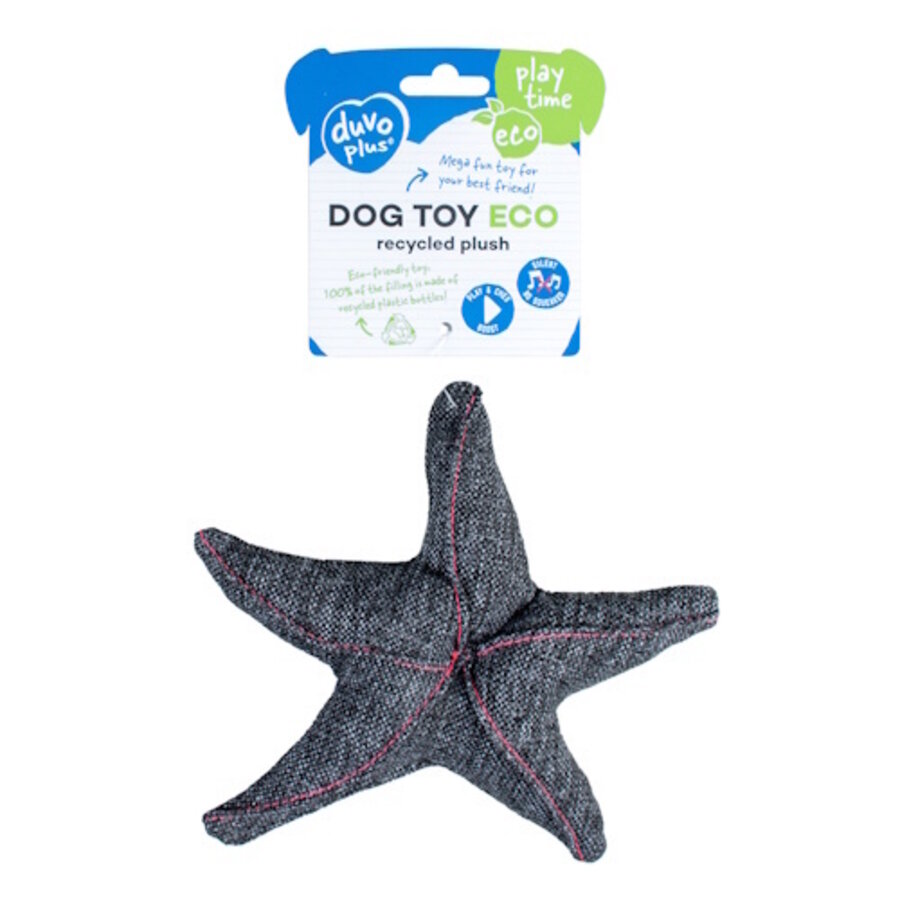 ECO Pluche Zeester 17x18x3cm grijs