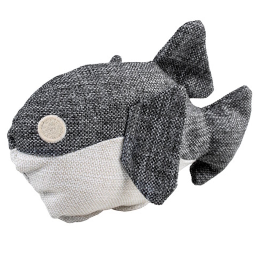 ECO Pluche Vis Fugu 19x13x8cm grijs