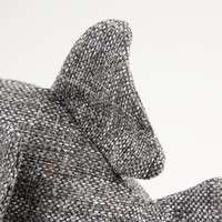 ECO Pluche Vis Fugu 19x13x8cm grijs