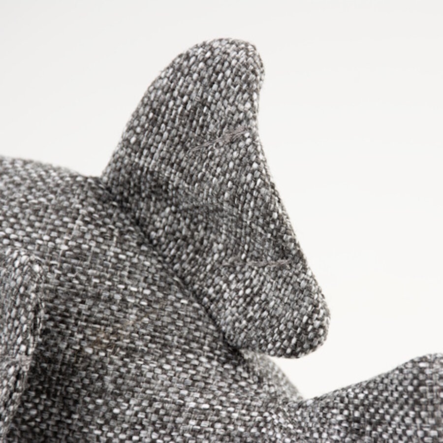 ECO Pluche Vis Fugu 19x13x8cm grijs