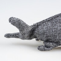 ECO Pluche Haai 20x11x10cm grijs