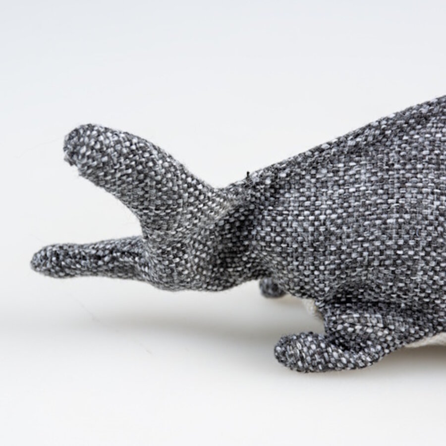 ECO Pluche Haai 20x11x10cm grijs