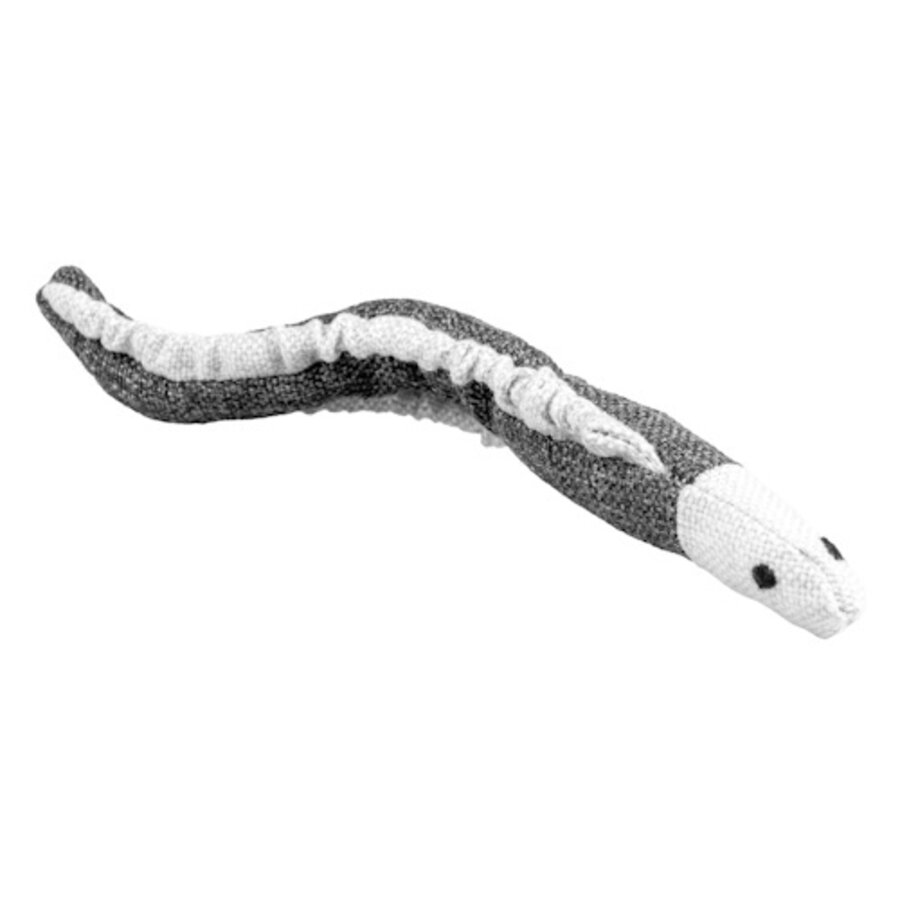 ECO Pluche Aal 20x4x2cm grijs