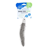 ECO Pluche Aal 20x4x2cm grijs