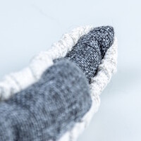 ECO Pluche Aal 20x4x2cm grijs