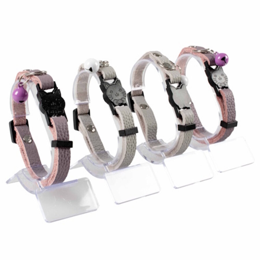 Kattenhalsband Stijlvol Leder 20-28CM / 10MM
