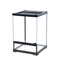 Glazen terrarium 21 x 21 x 30CM met waterdichte bodem en ventilatierooster