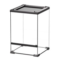 Glazen terrarium met ventilatierooster en voederluik 30x30x45CM