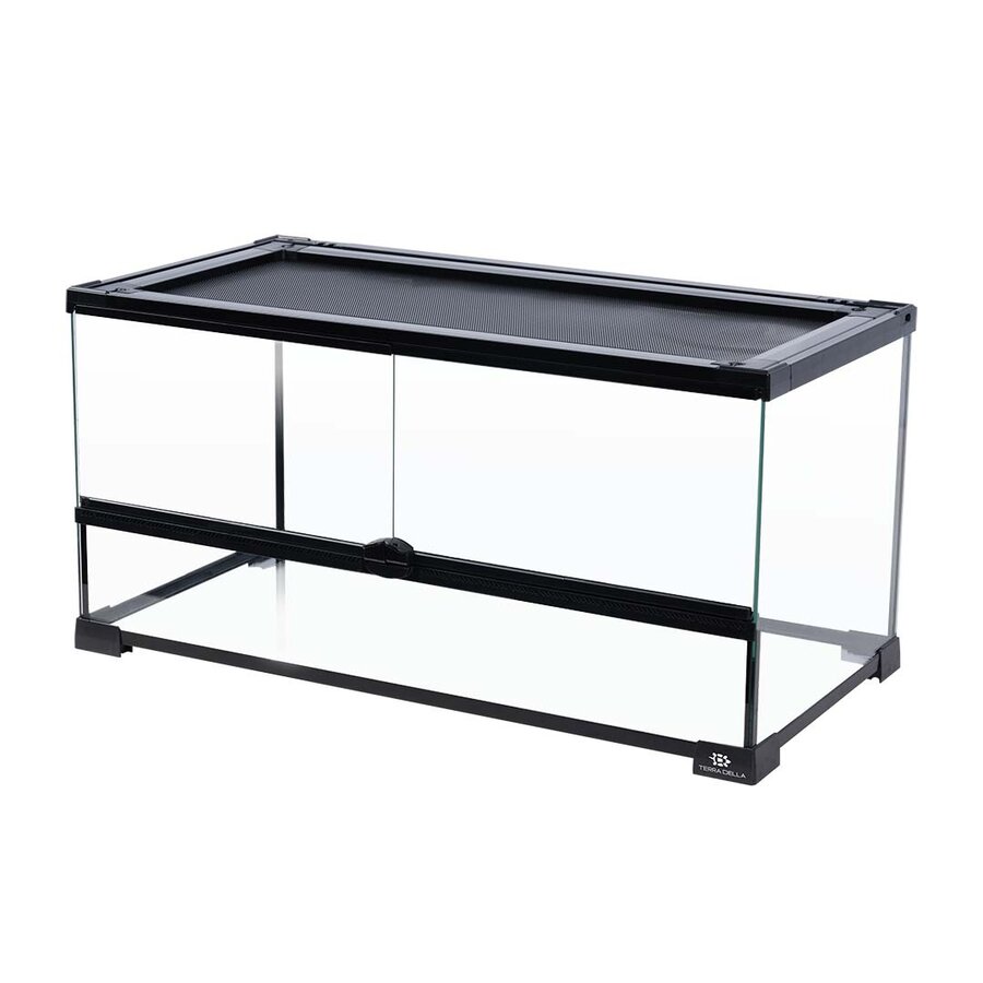 Terrarium glas 60 x 30 x 30cm met waterdichte bodem en ventilatierooster