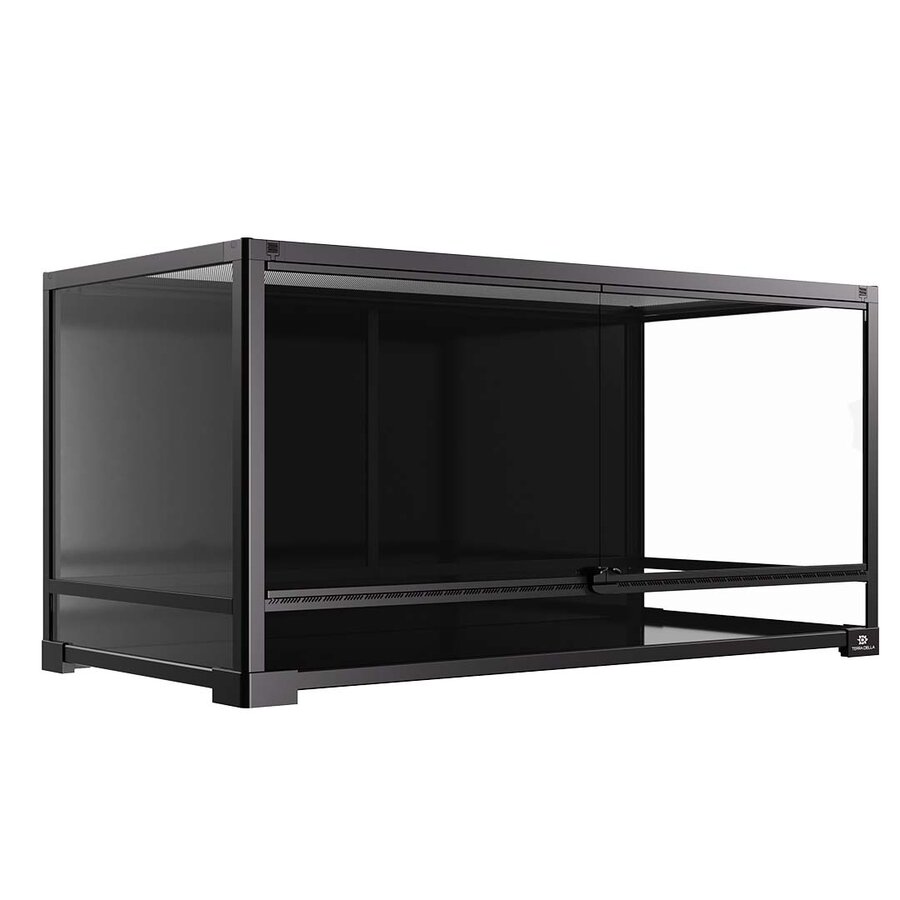 Knockdown terrarium 90 x 45 x 45CM met metalen bovenrooster en waterdichte bodem