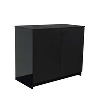 Terrariumkast hoogglans zwart 90 x 45 x 76 cm | stabiele onderkast voor terrarium