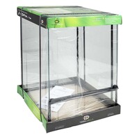 Glazen terrarium met ventilatierooster en voederluik 30x30x45CM