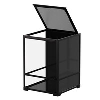 Knockdown terrarium 45 x 45 x 60CM met metalen bovenrooster en waterdichte bodem