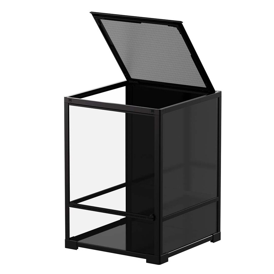 Knockdown terrarium 45 x 45 x 60CM met metalen bovenrooster en waterdichte bodem